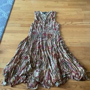 Ralph Lauren handkerchief hem dress